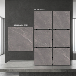 Máquina para fabricar baldosas de porcelana Lucia Gray de 800x800mm (80x80cm) pulidas, estilo español, México, 24x48, para suelos. - Product Image 4