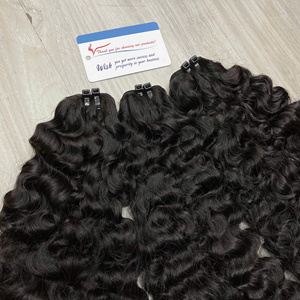 ผมต่อทำจากผ้าสีธรรมชาติเป็นลอนแบบชาวพม่าพร้อมส่งผมดิบจากเวียดนาม - Product Image 4