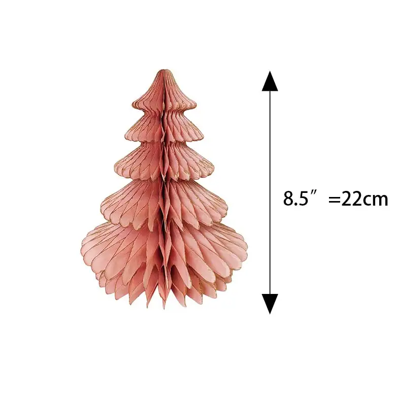 22cm pieghevole albero di natale carta a nido d'ape CE-8P053