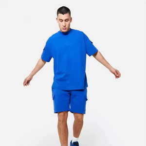 Ensemble T-shirts et Shorts Homme en Polyester/Coton Coupe Slim à Manches Courtes Col Rond, Taille Plus, Idéal Été – Vente en Gros - Product Image 5