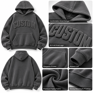 Sudaderas con Capucha Unisex de Alta Calidad y Peso Pesado, Impresión Bajo Demanda, Sudaderas Extra Grandes Personalizadas para Hombre, Sudaderas de Felpa de Algodón para Hombre - Product Image 4
