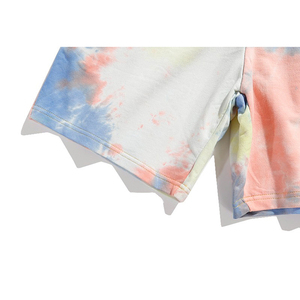 Los Mejores Pantalones Cortos Tie Dye para Hombre, Estampado Colorido Vintage, Casuales, para Playa o Gimnasio, con Bolsillos, Cordón Ajustable, Transpirables, en Oferta - Product Image 3