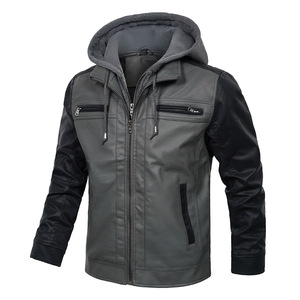 Nouvelle veste en cuir pour homme de haute qualité, design à fermeture éclair, avec broderie décorative, très vendue - Product Image 5