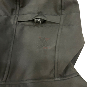 Chaqueta de Senderismo con Capucha, Impermeable, Cortavientos, Clásica de Invierno, Color Sólido, Poliéster, Cierre Completo con Cremallera, Ropa de Exterior para Hombre - Product Image 2