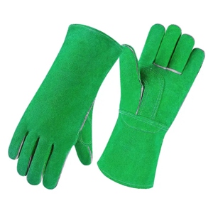 Gants de soudage en cuir de vachette pleine fleur, anti-vibration, résistants à l'abrasion, avec manchette de sécurité JNM SAFETY - Product Image 3