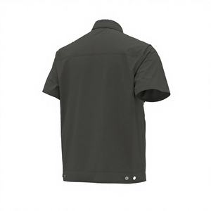 Chemise de travail industrielle personnalisée pour homme, réfléchissante, anti-plis, respirante, durable, vêtements de sécurité pour mécanicien, uniforme 100% coton - Product Image 4