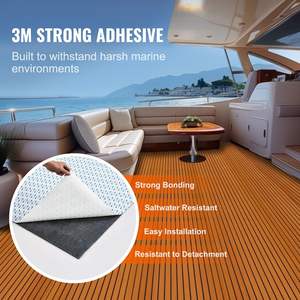 Revêtement de pont pour bateaux, yachts, pontons et kayaks en mousse EVA antidérapante autocollante de 94,5 po x 46 po - 29,9 pieds carrés - Product Image 3