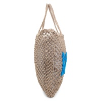 Sac fourre-tout en macramé fait main en jute naturelle pour femme, idéal pour l'été, la plage, les voyages, le shopping – Vente en gros