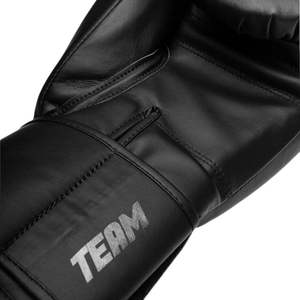 Gants de boxe Fly personnalisés de couleur noire, design professionnel, en cuir de vachette, pour la boxe et le sparring. - Product Image 6