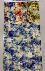 Robe en tissu polyester chiffon imprimé respirant multicolore pour femmes, style soudanais Thoub Faransawi Dirac, vente en gros - Product Image 6