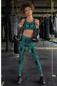 Gym Fitness <b>Padded</b> Sexy Seamless Breathable Sets Sports Bra Workout Running High Waist High Support Sublimated - Product Image 6