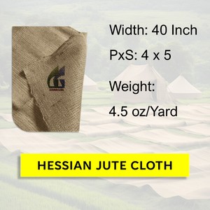Tissu de jute écologique en toile de jute de 40 pouces de large, 4,5 oz, coupes de 250 yards de long, vente en gros Goodman Global Bangladesh - Product Image 2