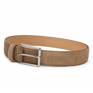 Ceinture en cuir véritable pour homme avec boucle en acier, confortable et personnalisable pour le travail - Product Image 5