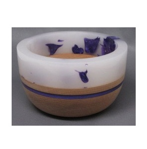 Tazón de Resina Epoxi y Madera de Acacia Hecho a Mano por Diseñadores, Patrón Artístico Único para Decoración de Cocina Moderna, Ecológico, Suministro Mundial - Product Image 1