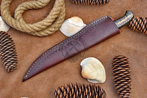 Couteau de filetage de poisson en acier Damas fait main, très tendance, lame de 8 pouces, ambidextre, ultra-affûté, forgé, haute dureté - Product Image 6