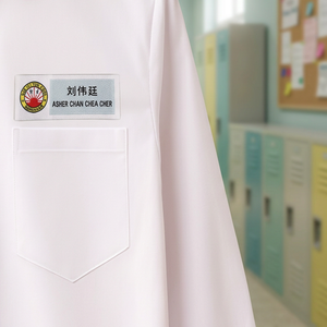 Budget Friendly Customizable School Patch Fabric Badge Laser Cut Edging Washable for Uniforms & Garments - Product Image 1