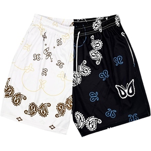 <b>Men's</b> Mesh Basketball Shorts Paisley <b>Bandana</b> Pattern Breathable Lightweight Sports Gym Shorts - Product Image 2