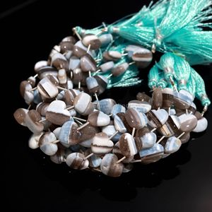 Natural Blue Boulder <b>Opal</b> Heart Beads 12MM 13MM Carved <b>Opal</b> Gemstone Beads 8 Inch Strands For Jewelry Making in Wholesale Bulk - Product Image 4