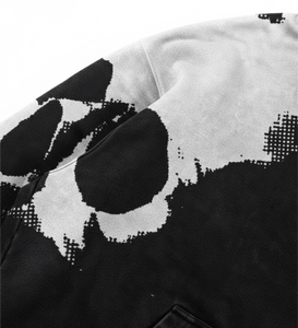 เสื้อสเวตเตอร์แบบกอธิคแนวสตรีทของผู้ชายเสื้อแบบสวมหัวสีพื้นแนววินเทจ - Product Image 3