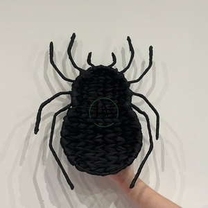 Decoración de Pared de Jacinto de Agua Tejida a Mano, Decoración de Araña Negra para Halloween, Decoración Interior para el Hogar, Hecha en Vietnam - Product Image 2