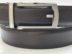 Cinturón Casual de Cuero Genuino Premium Marrón para Hombre, Hebilla de Aleación con Cierre Automático, Duradero, Transpirable y Ligero, 3.5cm de Ancho, 120cm - Product Image 3