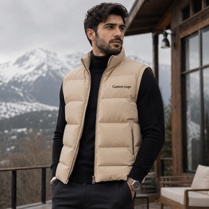 Gilet matelassé pour homme, conçu avec une isolation légère et chaude, doublure douce, poches sécurisées, tissu résistant et style moderne. - Product Image 1