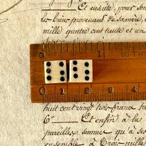 Decorative Hand Carved Bone <b>Dice</b> <b>Set</b> for Gifts and Collections - Product Image 3