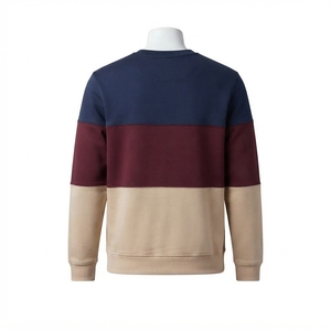 <b>Mens</b> Color Block Crewneck Sweatshirt Casual Pullover <b>Long</b> <b>Sleeve</b> Cotton Blend Streetwear Fashion <b>Top</b> - Product Image 4