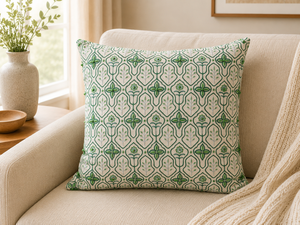 Luxury Embroidered 100% Linen Cushion <b>Cover</b> | Solid Decorative <b>Throw</b> Pillow <b>Cover</b> for <b>Sofa</b>, Living Room & Bedroom - Product Image 3