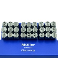 Kit de poinçons à lettres en acier économique 10 mm A-Z et 27 pièces Cr-V 6150 HRC 58-62 pour marquage de pièces, commande en gros OEM/ODM Taïwan