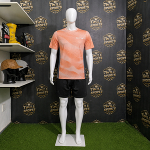 เสื้อยืดผู้ชาย แห้งเร็ว ระบายอากาศดี แขนสั้น สวมใส่สบาย เหมาะสำหรับออกกำลังกาย วิ่ง ฟิตเนส ทรงปกติ ไซส์ใหญ่พิเศษ 100% - Product Image 4