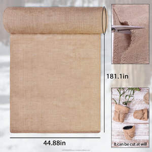 Tela Geotextil de Yute 100% Ecológica, Duradera, Biodegradable, de Grado Alimenticio, 280 GSM, Ancho de 45 Pulgadas x 15 Pies, 9 oz, Tela de Arpillera - Product Image 6