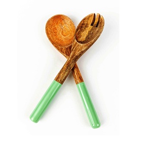 Ustensiles à salade écologiques uniques, compatibles lave-vaisselle, pour la cuisine à domicile, fabriqués en Inde - Product Image 1