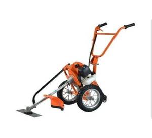 Desbrozadora de Empuje Manual con Ruedas, Cortacésped y Desbrozadora Multifuncional de Dos Ruedas, Cortacésped de Gasolina de Alta Resistencia de Fácil Empuje - Product Image 2