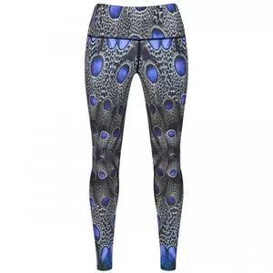 Leggings de Yoga Ecológicos para Mujer, Spandex/Nylon, Cintura Elástica, Diseño Sólido, para Yoga, Gimnasio, Correr, Moda Sostenible para el Día a Día - Product Image 5
