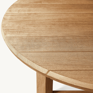 Table en teck de qualité supérieure, style moderne et épuré, idéale pour l'extérieur, résistante aux intempéries, en promotion. - Product Image 5