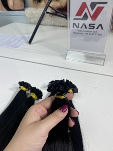 Prix d'usine 100% Remy Flat Tip Extensions de cheveux humains Couleur noire Fabriqué au Vietnam - Product Image 6