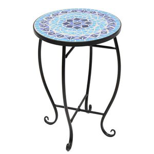 Cartisasset rotonda terrazza bistrot tavoli Color diamante mosaici mare intarsiato elegante tavolo serie - Product Image 1