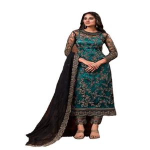 Pantalón Kurti Dupatta para mujer de alta venta para bodas y festivales disponible a precio mayorista de proveedor indio - Product Image 4