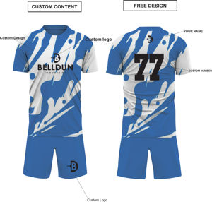 Ensemble de maillots de sport classiques verts pour hommes, 100% polyester, nouvelle arrivée, uniformes de football, logo personnalisé, sublimation - Product Image 6