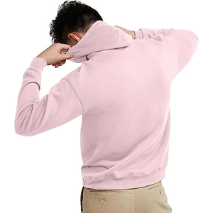 Sweat à capuche épais pour homme, en coton, personnalisable (impression et broderie), coupe oversize, à enfiler, en tissu éponge uni, vente en gros - Product Image 2