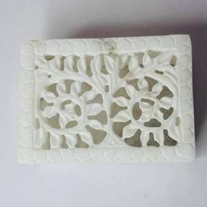 Joyero de mármol indio hecho a mano Natural de alta calidad Hermoso color blanco Mejor precio al por mayor - Product Image 1