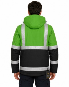 Sample Available Reflector <b>Jackets</b> Winter Safety Reflective Road Safety Hi Vis <b>Jacket</b> Custom Logo Plus Sized Men Safety <b>Jacket</b> - Product Image 2