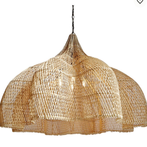 Vietnam Factory Wholesale Handmade Organic Asian Style Rattan Lampshades Enhance Your Space with Natural Design at Prices - Product Image 1