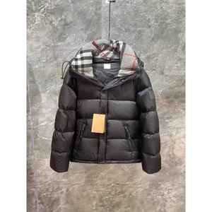 High Version BurbHooded Detachable Sleeve Windproof Anti-Fluff Thickened Winter Down <b>Jacket</b> with Zipper <b>jacket</b> - Product Image 1