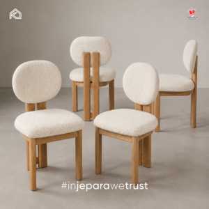 Chaise de salle à manger en bois massif moderne et personnalisée de luxe, style nordique minimaliste, mobilier de restaurant durable, fabrication artisanale Jepara, restaurant, hôtel, café - Product Image 6