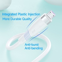 Câble de charge rapide et de transfert de données Micro USB 4,5 mm en cuivre pur, durable, A4M 1M, gaine TPE, pour Android et écouteurs