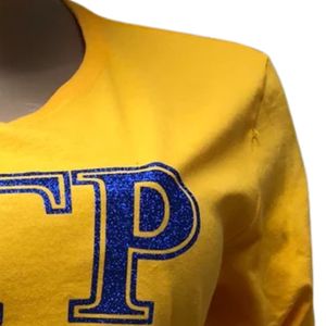 Camiseta Personalizada de Manga Corta Unisex de Sigma Gamma Rho, Camiseta Casual de Algodón Suave con Cuello Redondo y Letras de la Hermandad Griega, Venta al Por Mayor - Product Image 4