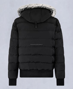 <b>Men's</b> Best Quality Polyester/Nylon Zipper Puffer <b>Jacket</b> Lightweight Street Style <b>Fur</b> Hood Warm Lining Water Windproof Outdoor - Product Image 6