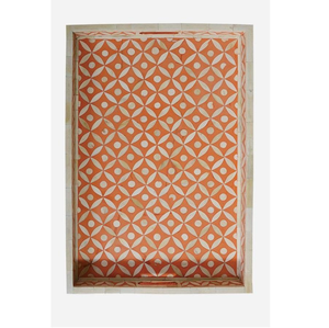 Bandeja Única con Incrustaciones de Hueso para Mesa de Comedor, para Servir Comida, Bocadillos y Bebidas, Estilo Clásico y Elegante, Duradera, Hecha a Mano, Rectangular, Disponible - Product Image 1